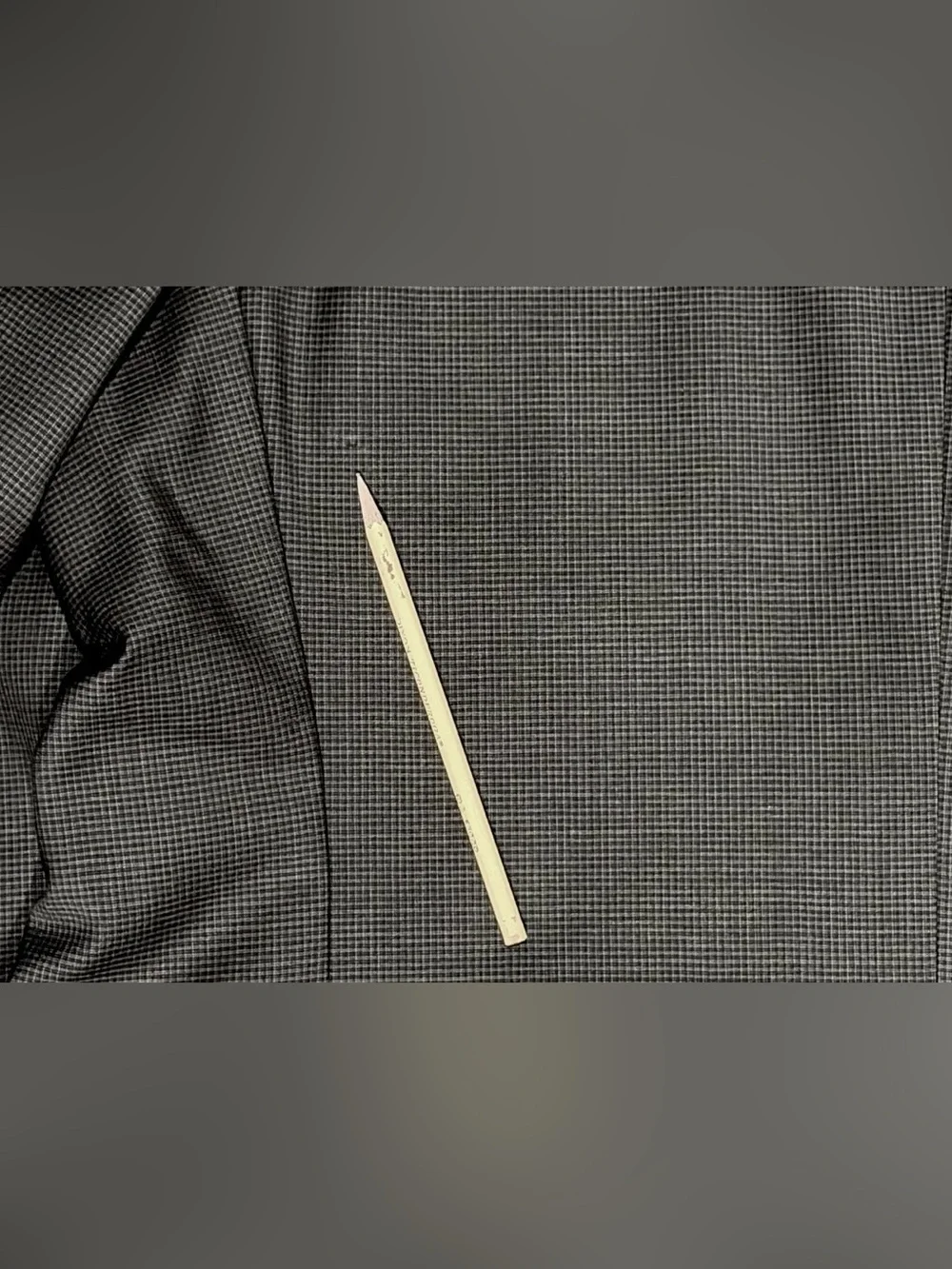 $1795 NEW HUGO BOSS BLACK LABEL SUIT 48L 48 L CHARCOAL BLK MICRO CHECK IMPERFECT